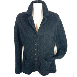 CAbi #621 Charcoal Gray Sweater Jacket Blazer